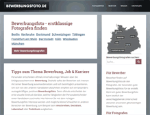 Tablet Screenshot of bewerbungsfoto.de